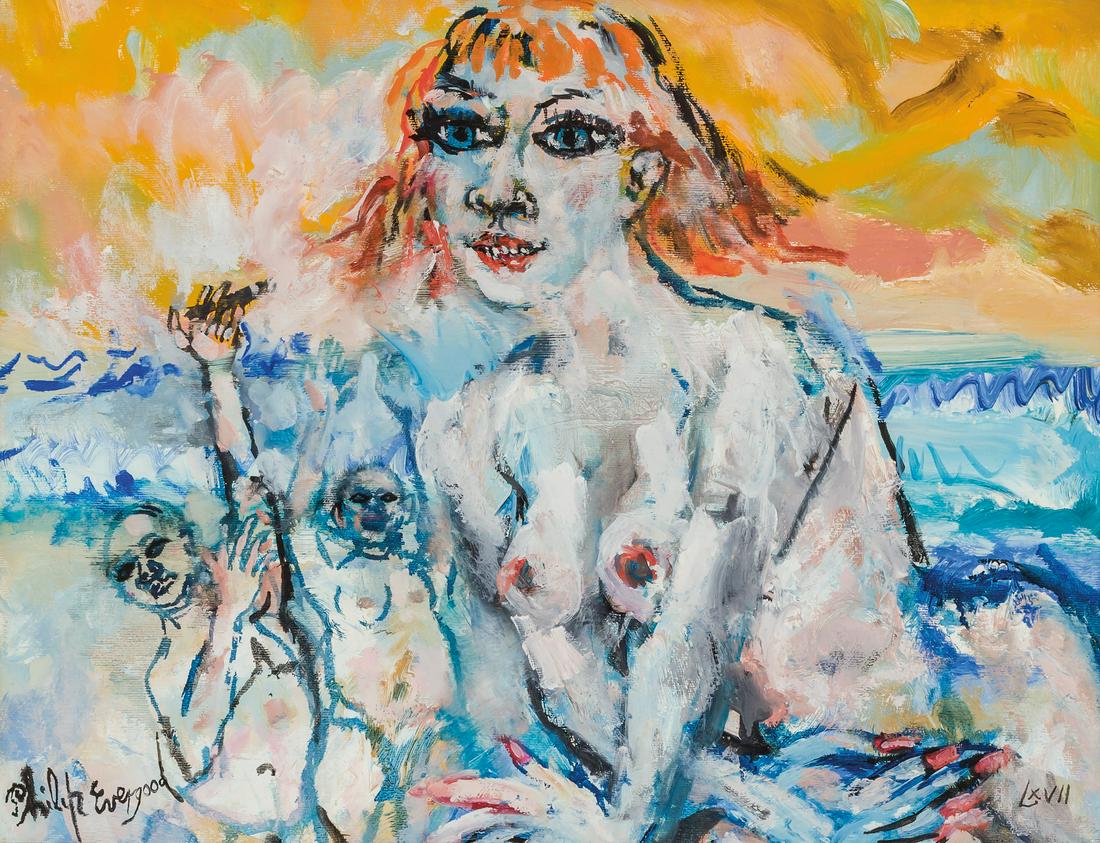 PHILIP EVERGOOD, American, oil on canvas (1 of 3)