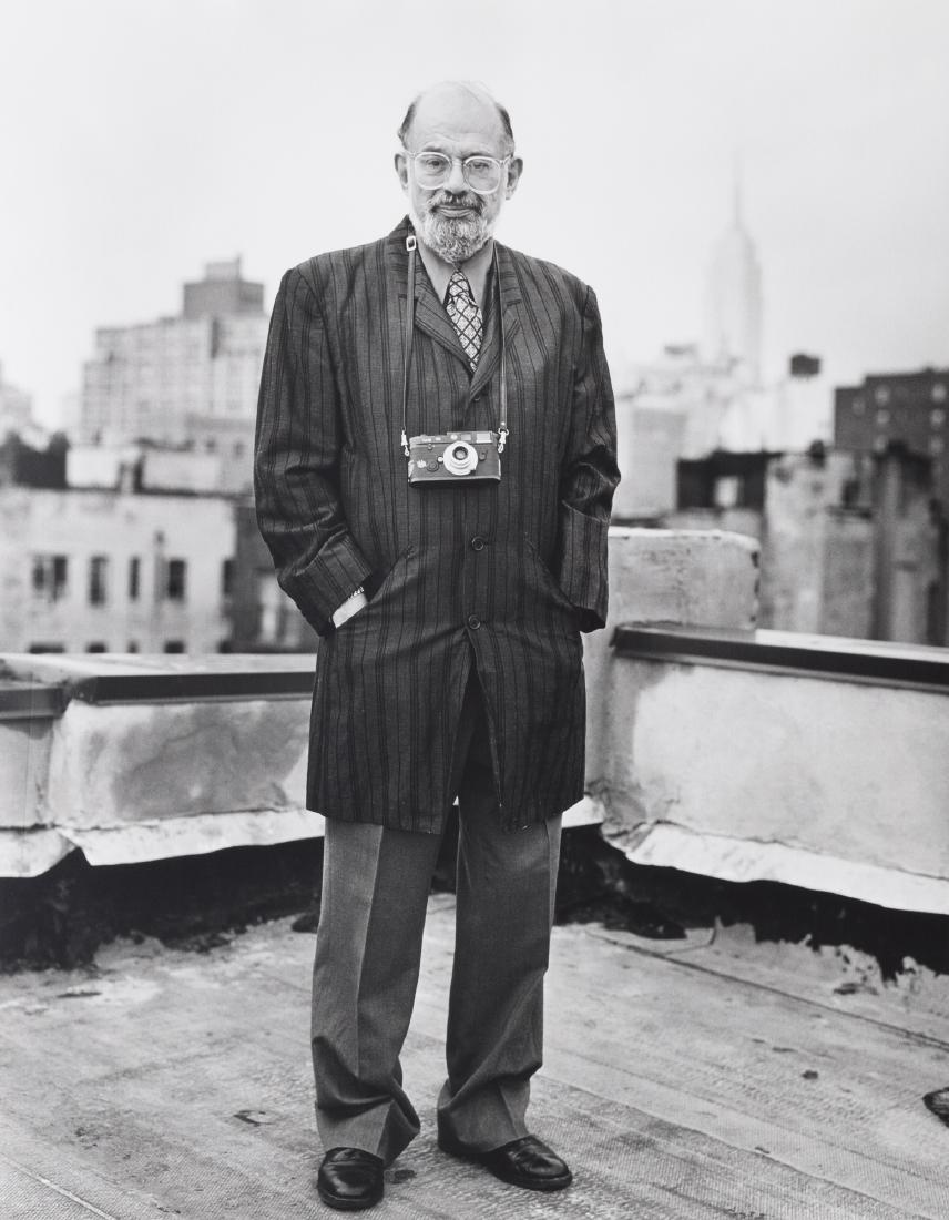 Bruce Weber (1946): Allen Ginsberg, NYC, 1992 Stampa alla gelatina sali d'argento. Firmata, intitolata e datata a penna nera al verso cm 33 x 26 1992 Notes:Gelatin silver print. Signed, titled and dated in black ink on t