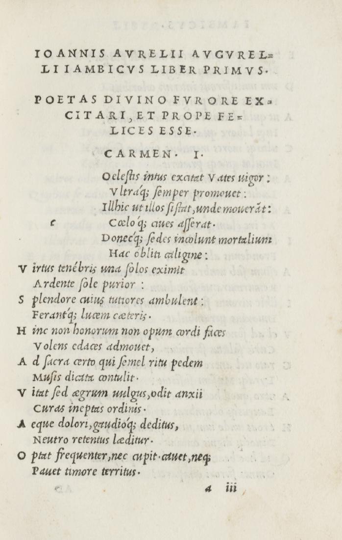 Aldina - Augurelli, Giovanni Aurelio (1 of 1)