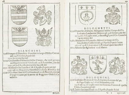 Bologna - Alidosi Pasquali e Giovanni Nicolò: Li dottori forestieri che in Bologna hanno letto teologia, filosofia, medicina, & arti liberali, con li rettori dello studio da gli anni 1000. sino per tutto maggio del 1623 Legato con Appendice, dich
