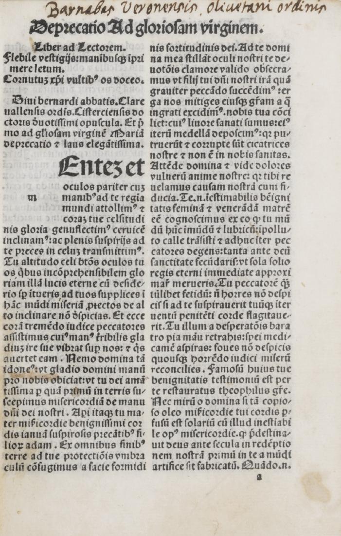 Incunabolo - Bernardus Claravallensis (1 of 1)