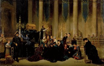 Attr. a Giuseppe Mazzola (1815-1868) La benedizio