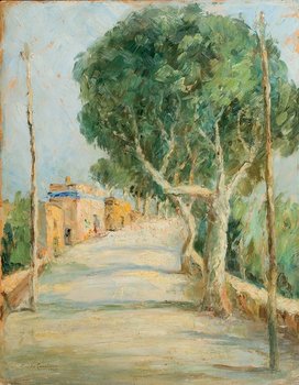 Guido Casciaro (1900-1963) Strada alberata, 1940