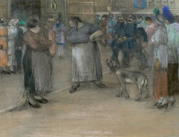 Domenico Colao (1881-1943) Parigi, strada animata