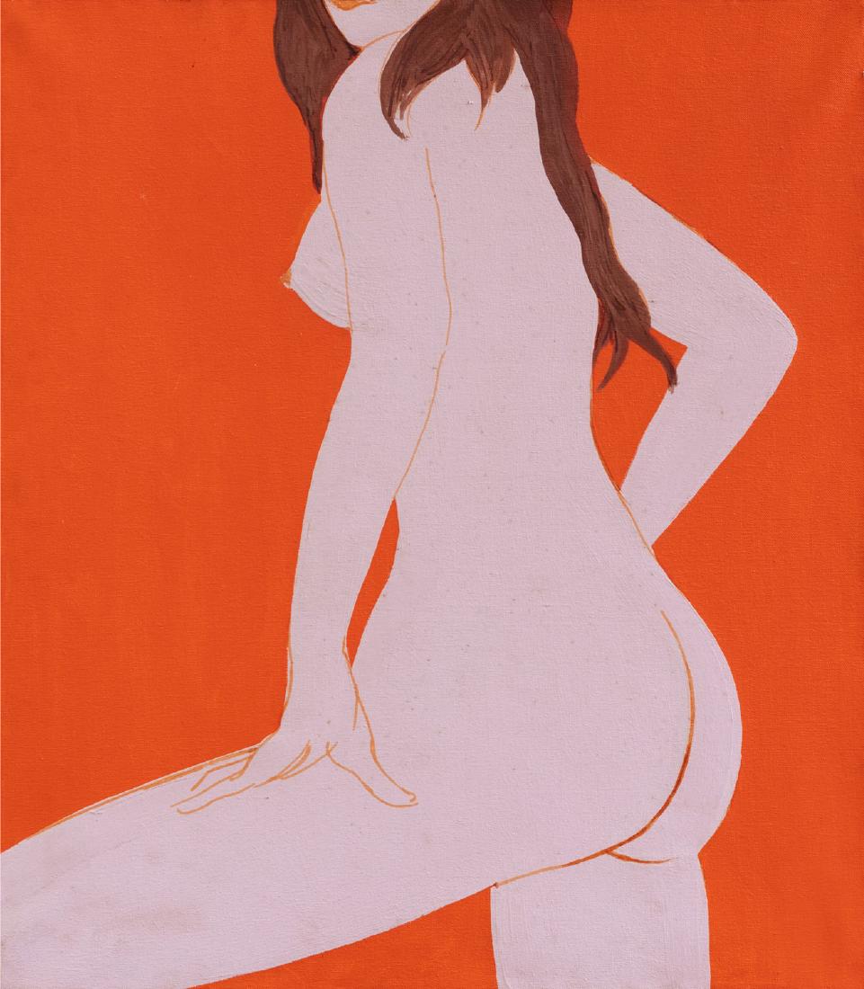 Giulio Turcato - Nudo, 1970: oil and tempera on canvas, cm 80 x 70 signed lower right