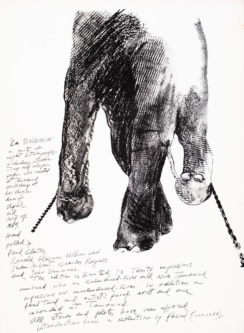 Rafael Canogar (Toledo 1935): La violencia, 1969 litografia, es. 12/20, cm 76,5 x 56 (misure del foglio), (sc)Firma e data a matita in basso a destra 1 lithograph numbered 12/20, cm 76,5 x 56 (paper size), (unframed), sign and dat