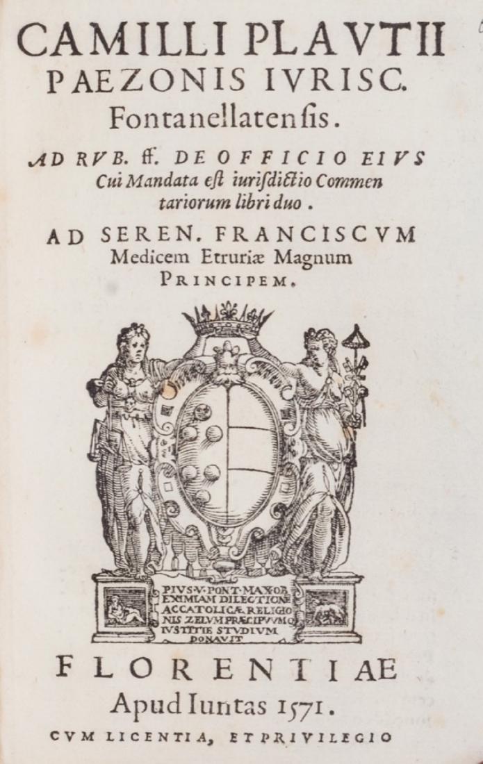 Giuridica - Plauzio Pezone, Camillo (1 of 1)