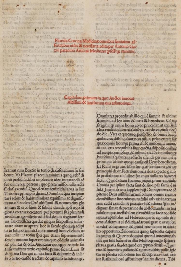 Incunabolo - Gazius, Antonius (1 of 1)