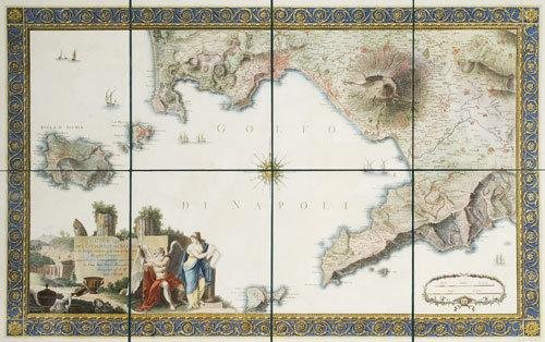Napoli - Rizzi Zannoni, Giovanni Antonio. Carta d