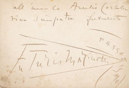 Futurismo - Marinetti, Filippo Tommaso. Zang Tum