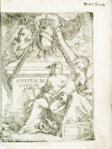 Napoli - Campanile, Giuseppe. Notizie di nobiltà.: Napoli - Campanile, Giuseppe. Notizie di nobiltà.Napoli, Luc'Antonio di Fusco, 1672. In 4°. Antiporta, ritratto dell'autore, diverse incisioni di stemmi nel testo, albero genealogico ripiegato