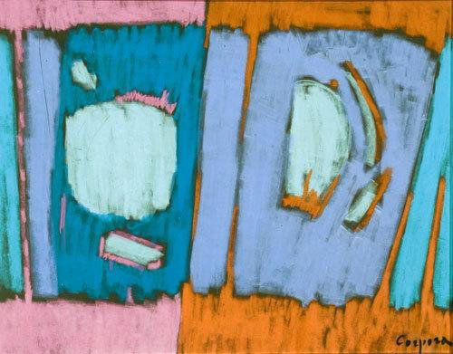 Antonio Corpora (1909-2004) Senza titolo: Antonio Corpora (1909-2004) Senza titolofirmato 'Corpora' (in basso a destra) pastelli su cartoncino 50 x 64,2 cm.