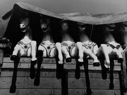 Mario De Biasi (b. 1923) Cavallini, 1950: Mario De Biasi (b. 1923) Cavallini, 1950Gelatin silver print. Signed, titled and dated in ink with credit stamp on the verso. 30.3 x 40 cm. (11 7/8 x 15 3/4 in.)(1)