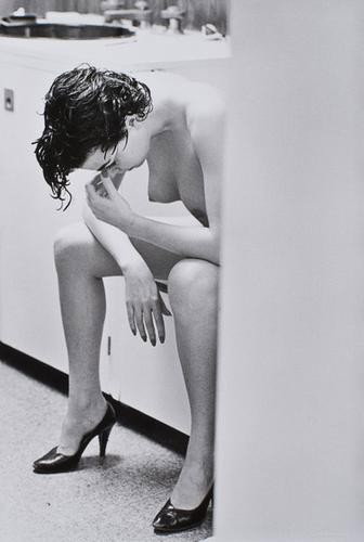Jean-François Jonvelle (1943 - 2002) Nu à la salle: Jean-François Jonvelle (1943 - 2002) Nu à la salle de bain, ca. 1980Vintage gelatin silver print. Photographer's copyright blindstamp on the margin of the image. cm 37 x 24,5 (14.6 x 9.6 in.)(