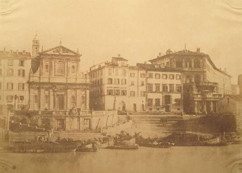 Giacomo Caneva (c.1813-1865) Porto di Ripetta, ca.: Giacomo Caneva (c.1813-1865) Porto di Ripetta, ca. 1850salt print. On board, titled in pencil probably by Caneva's hand. cm 19,7 x 27,3 Literature: Piero Becchetti, Giacomo Caneva e la Scuola