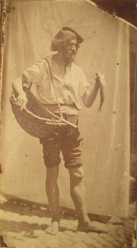 Giacomo Caneva (c.1813-1865) Modello con abbigliam: Giacomo Caneva (c.1813-1865) Modello con abbigliamento da pescatore, ca. 1852salt print. On card mount. cm 20,2 x 10,9 Literature: éloge du négatif. Les débuts de la photographie sur papier en