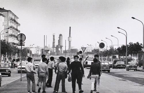 Gabriele Basilico (b. 1944) Milano, ca. 1970: Gabriele Basilico (b. 1944) Milano, ca. 1970Vintage gelatin silver print. Signed in pencil and photographer's credit stamps on the verso. cm 17,3 x 26,6