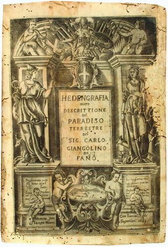 Giangolino, Carlo. Hedengrafia overo Descrittione (1 of 1)