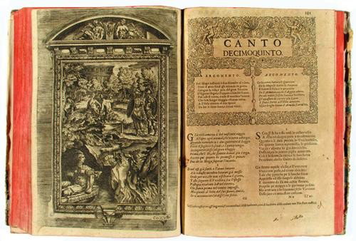 Tasso, Torquato. Lo Tasso napoletano ovvero la Ger: Tasso, Torquato. Lo Tasso napoletano ovvero la Gerusalemme liberata.Napole, a la stamparia de Iacovo Raillardo, 1689. In 2°. Ricca cornice xilografica e grande tavola incisa in rame a pri