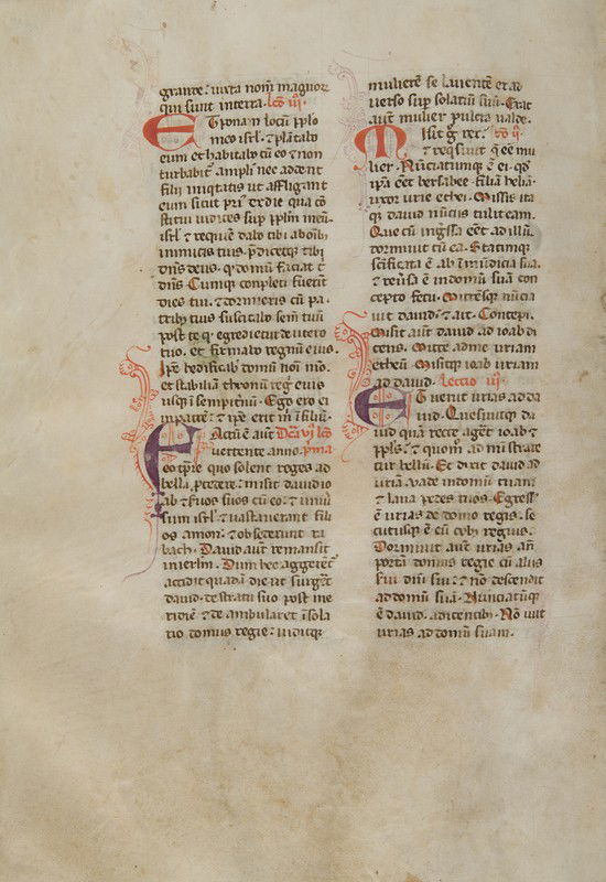 Manoscritto medievale su pergamena. Lezionario o O (1 of 2)