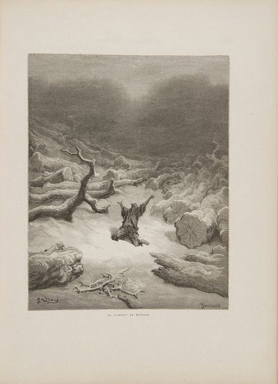 La Fontaine, Jean de. Fables...avec les dessins de: La Fontaine, Jean de. Fables...avec les dessins de Gustave Doré.Parigi, Hachette, 1868. In 2°. Grande ritratto dell'autore, testate e finali lungo il testo, numerosissime tavole calcograf