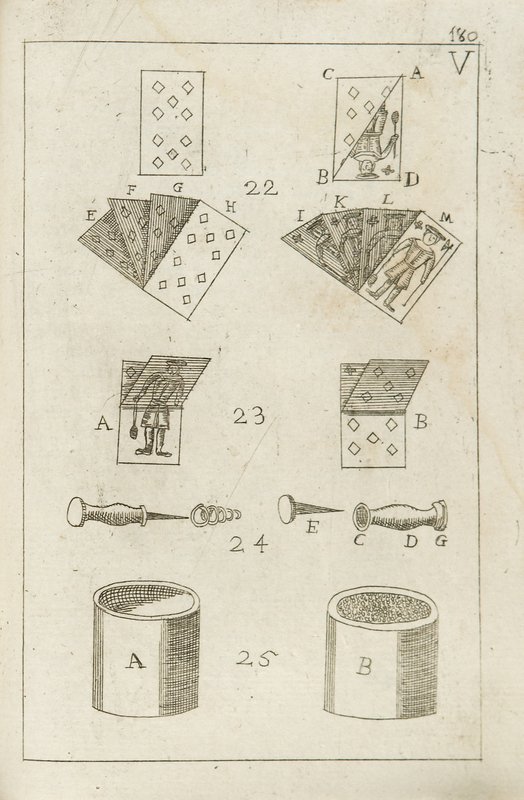 Alberti, Giuseppe Antonio I giochi numerici fatti: Alberti, Giuseppe Antonio I giochi numerici fatti arcani palesati.Bologna, Borghi, 1747. In 8°. 16 tavole fuori testo incise in rame raffiguranti vari tipi di giochi di prestigio, qualche