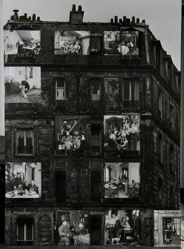 Robert Doisneau (1912-1994) Les parisiens chez eux,: Vintage gelatin silver print, photomontage. Rapho’s credit stamp on the versocm 23,9 x 17,8 (9.4 x 7 in.)Stampa vintage alla gelatina sali d’argento, fotomontaggio. Timbro di Rapho sul verso.
