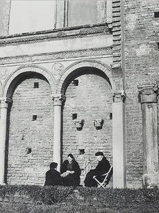 Mario De Biasi (b. 1923) “Old Ladies” and “Priest to wo: Two vintage gelatin silver prints. Photographer’s credit stamps on the versoEach approximately cm 23,8 x 18,3 (9.4 x 7.2 in.)Due stampe vintage alla gelatina sali d’argento. Timbri del fotografo s