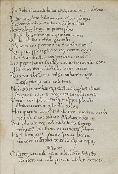 Incunabolo - Caracciolo, Roberto Sermones de laudibus s: Venezia, Georgius Arrivabenus, 7 luglio 1489. In 4°. Testo in gotica su due colonne, spazi per capilettera, strappo alla c.35 senza perdita, aloni di umidità, forellini di tarlo al margine inferiore