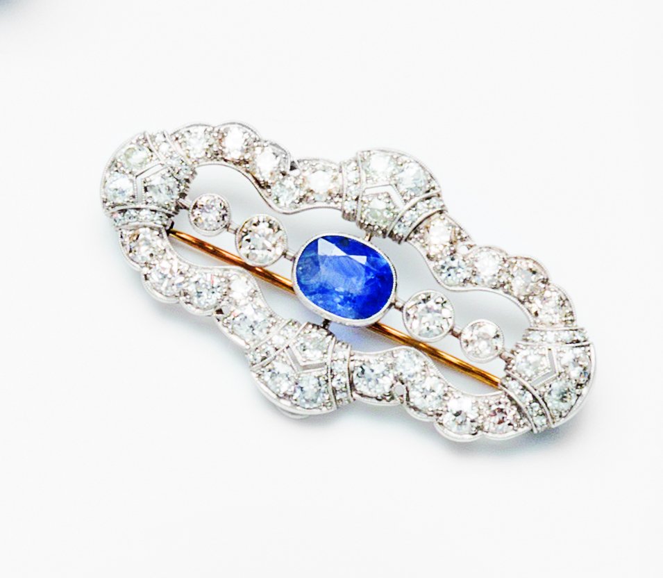 Spilla in platino realizzata negli anni Trenta (1 of 3)