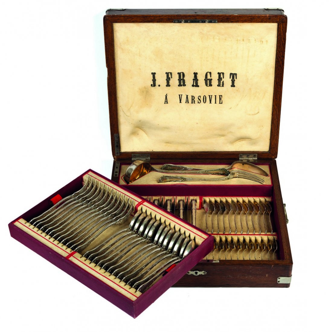 J. Fraget , Varsavia, servizio di posate in argento, (1 of 10)