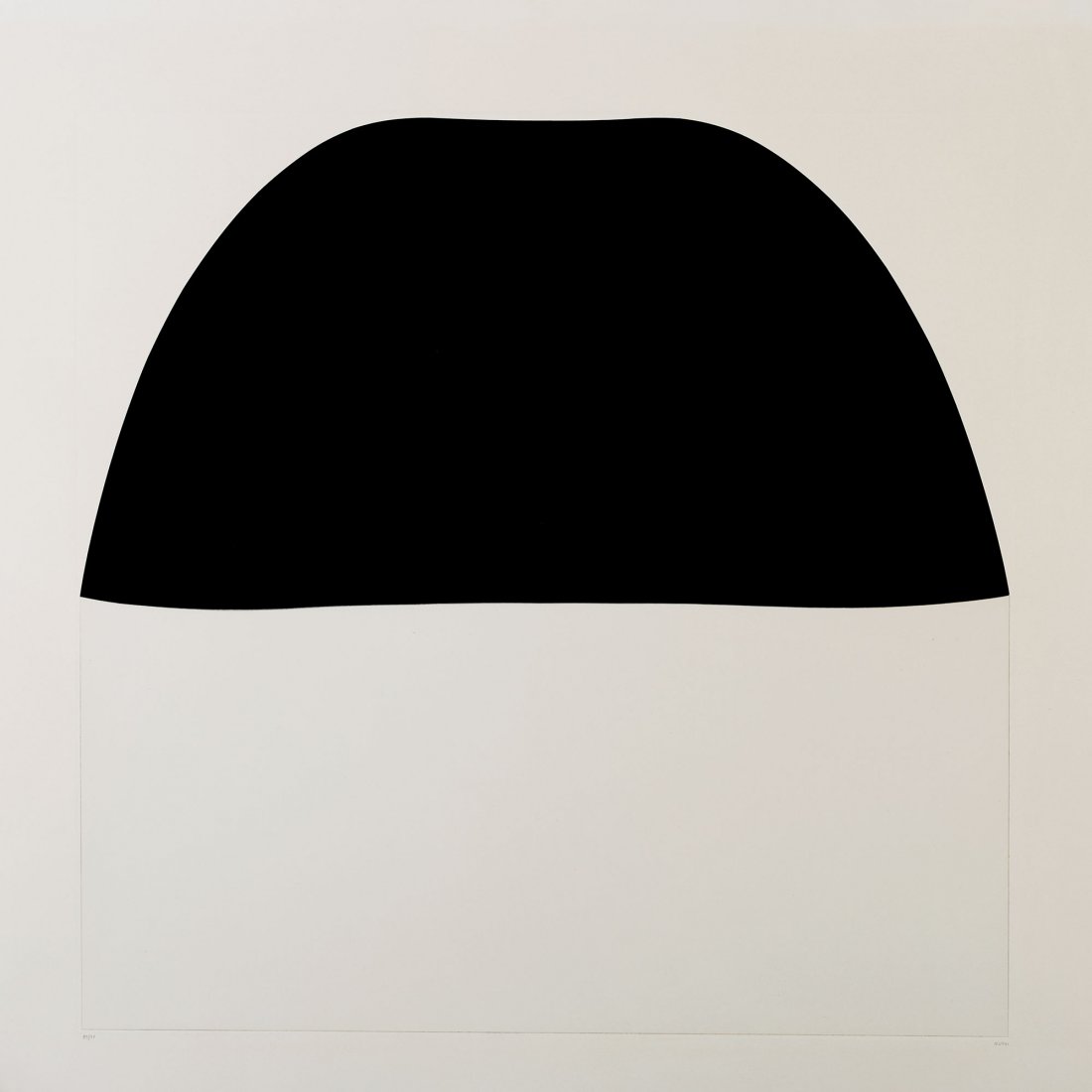 Alberto Burri (Citt Di Castello 1915 - Nizza 1995): Presenza grafica, 1972 litografia e collage d’acetato, es. 78/90 (dalla tiratura complessiva di 90 ess. e XXV ess. P.A.), cm 75 x 75 (cm 95 x 95 misure del foglio), (sc) Firma a matita in basso a de