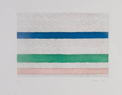 AA.VV.: Associazione musicale Valentino Bucchi, 1977 cartella contenente 4 incisioni all€™acquaforte acquatinta di M. Avenali, E. Brunori, A. Corpora e P. Dorazio, ess. 31/90, cm 70 x 50 (misure dei
