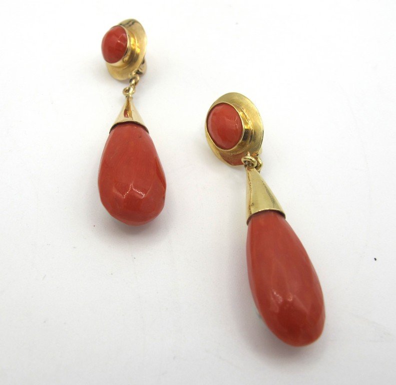 Orecchini pendenti in oro giallo 18 ct (1 of 1)