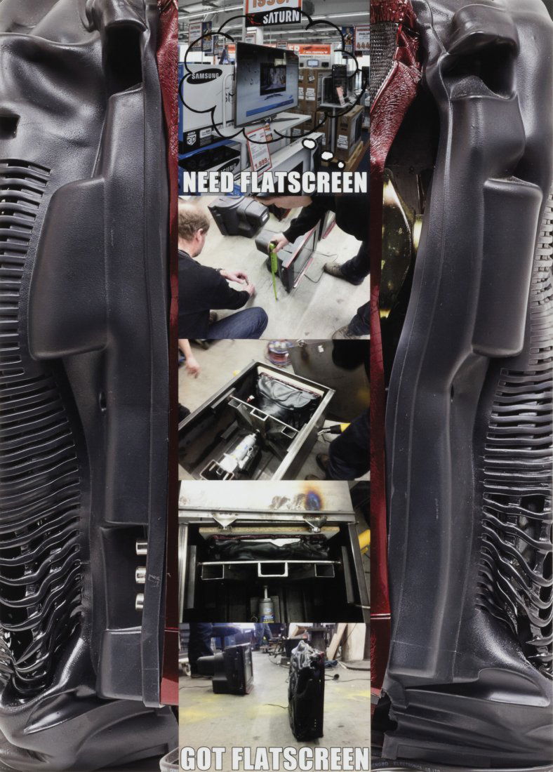 Simon Denny (Auckland 1982): Need Flatscreen, Got Flatscreen, 2013 stampa gicleé, es. 2/35, cm 42 x 29,5 (sc) Certificato di provenienza della galleria Gasconade, Milano 1 Notesgiclée print, numbered 2/35, cm 42 x 29,5 (unframe