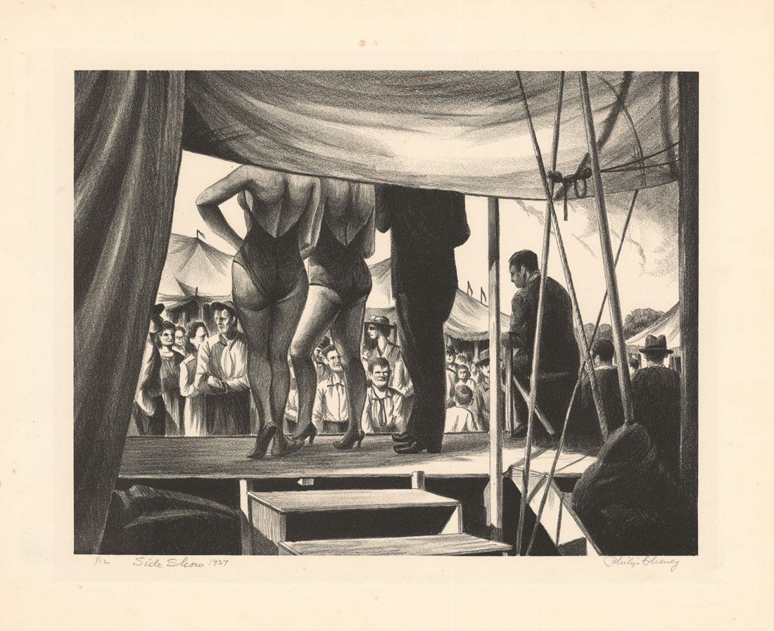 Philip Cheney, Sideshow, Lithograph (1 of 3)