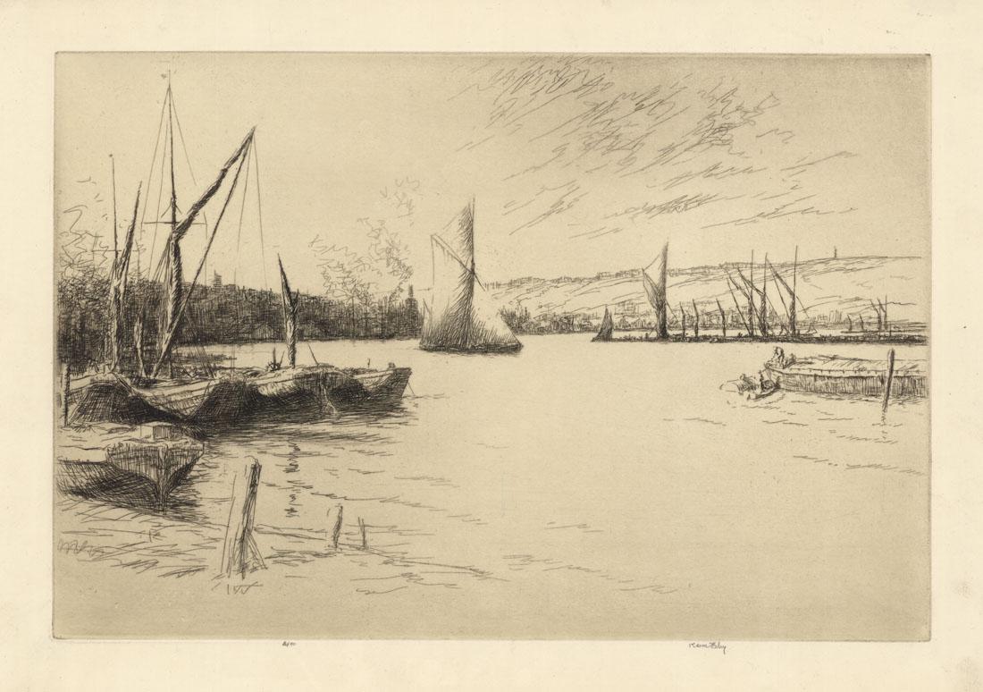 Kerr Eby,  The Medway, Etching (1 of 3)