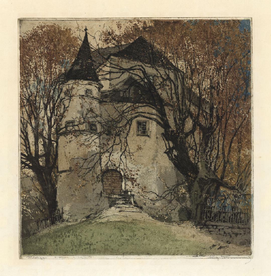 Luigi Kasimir, Wildegg Austria, Etching (1 of 3)