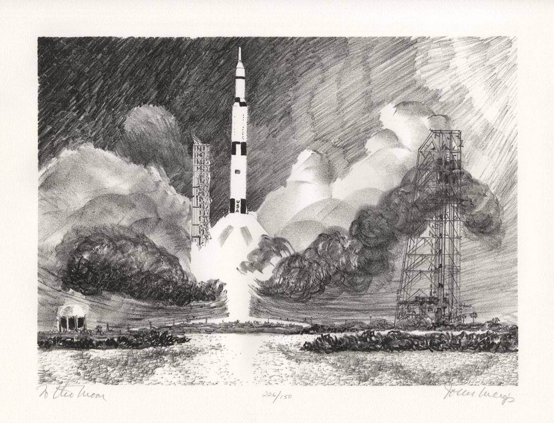 John Meigs, To the Moon, Lithograph (1 of 4)