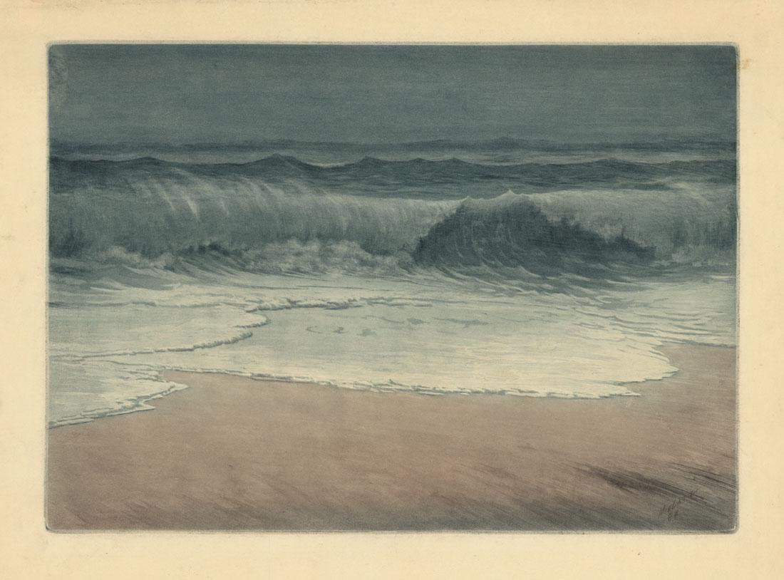 Charles Mielatz, The Wave,  Original Etching (1 of 2)