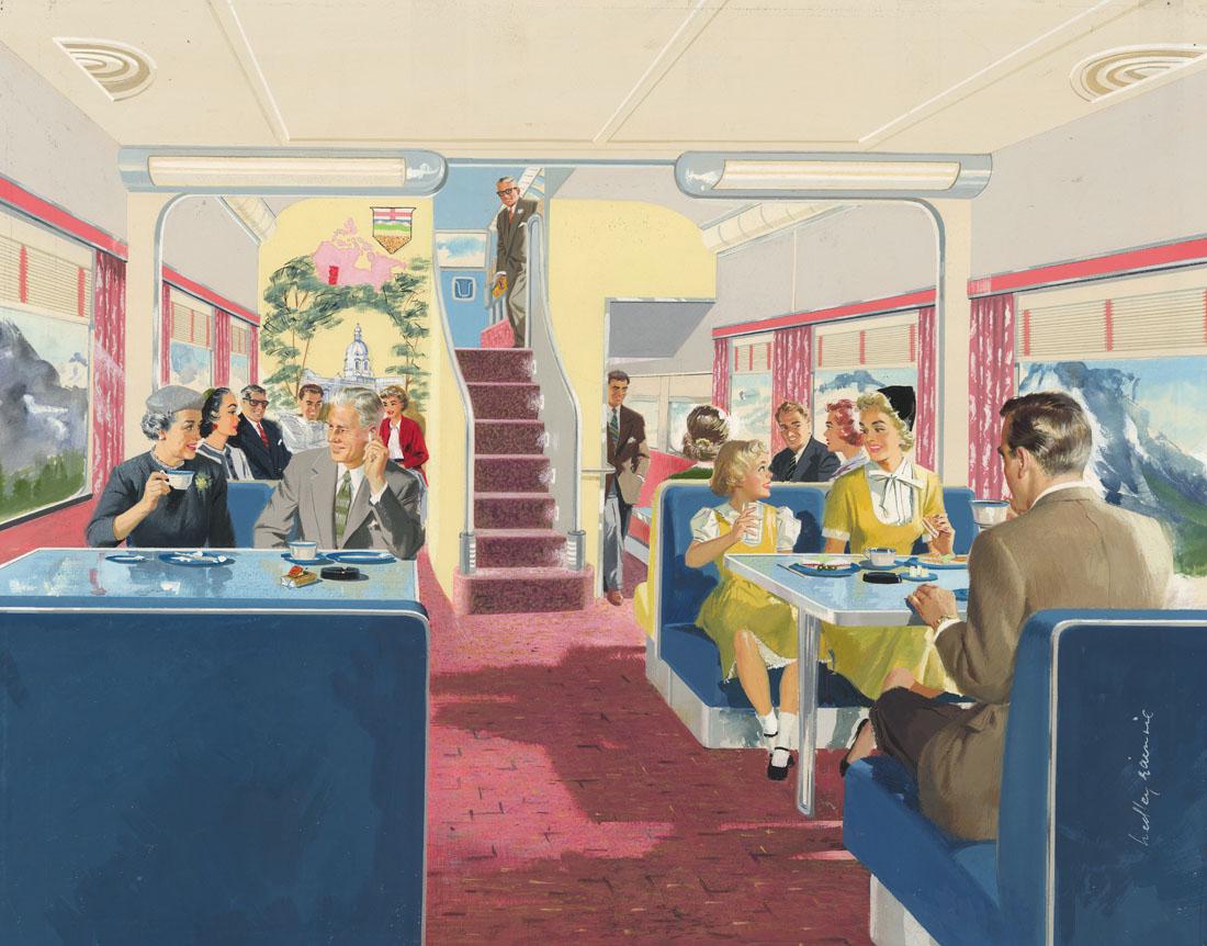 Hedley Rainnie, Watercolor - Canadian Pacific (1 of 2)