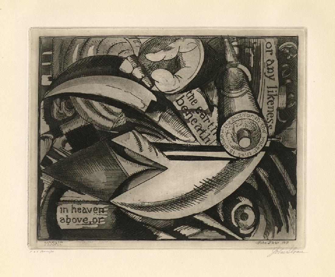 John Sloan, Mosaic,  Original Etching (1 of 3)