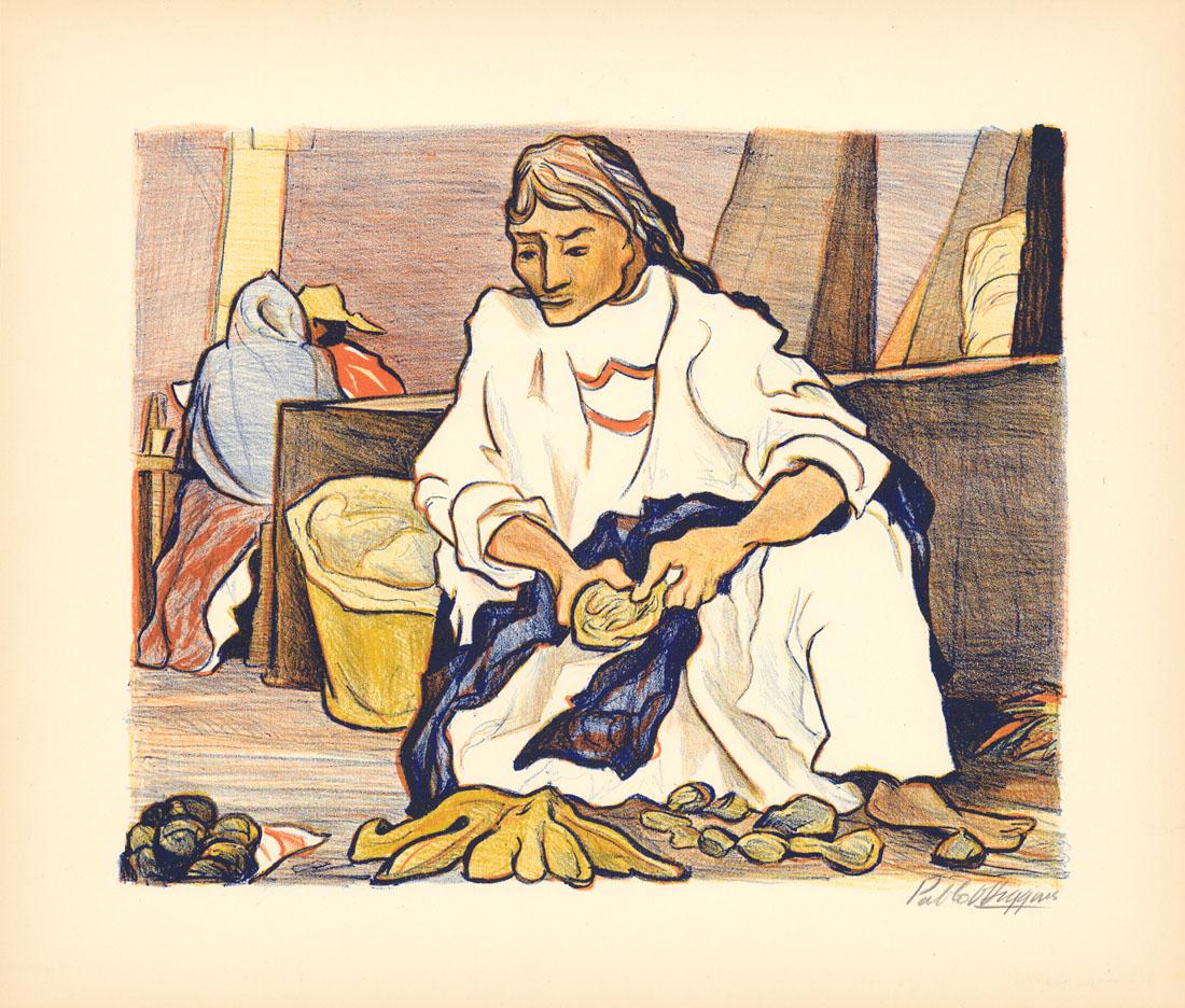 Pablo O'Higgins, The Market, Lithograph (1 of 2)