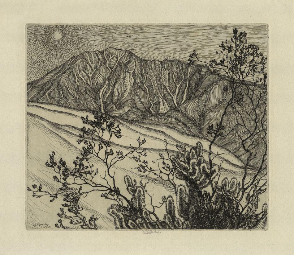 Roi Partridge, Grey Desert Day, Etching (1 of 3)
