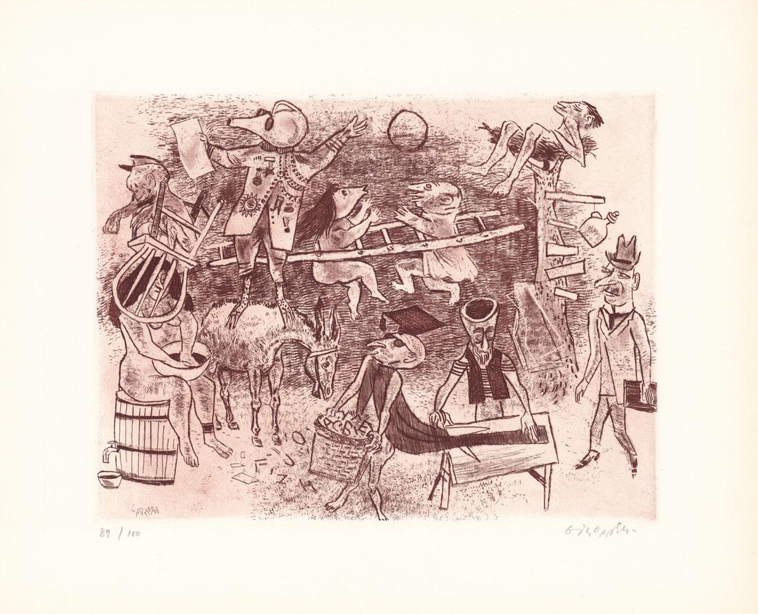 William Gropper, Fantasy, AAA Etching (1 of 4)