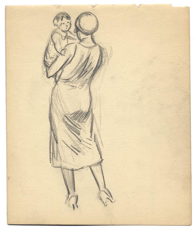 Martin Lewis, Original Figure Study Drawing (1 of 1)