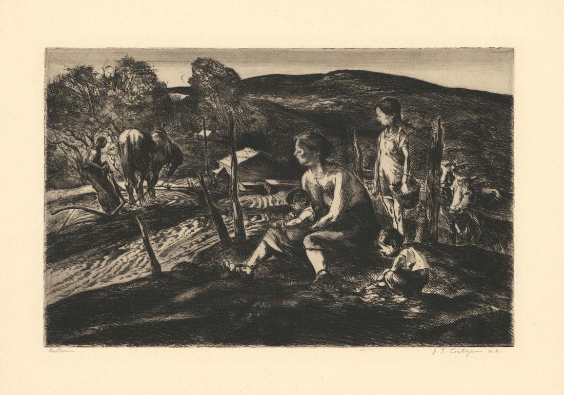 John Edward Costigan, Autumn, Etching (1 of 3)