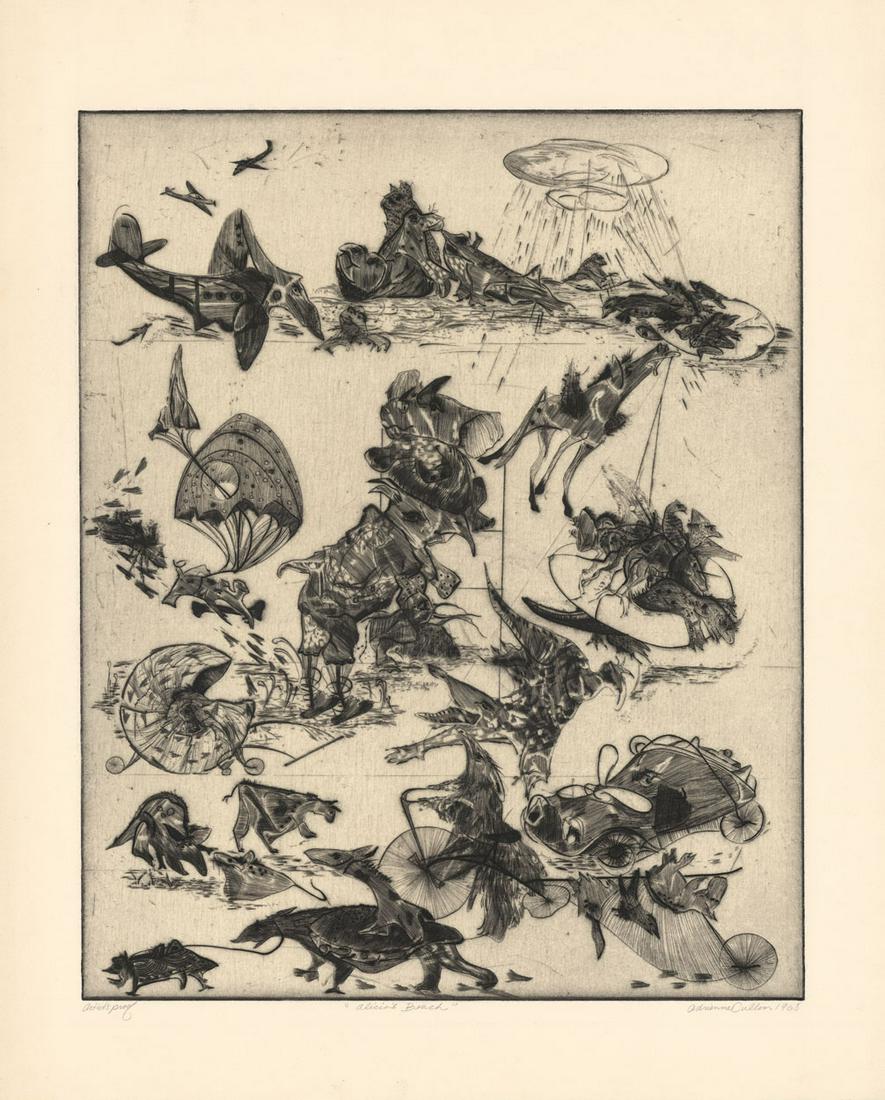 Adrienne Cullom, Alicia's Beach, Etching (1 of 4)