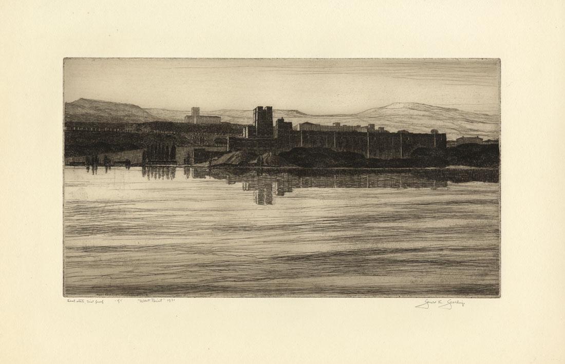 Gerald Geerlings, West Point, Etching (1 of 3)