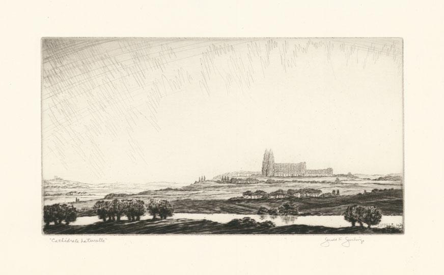 Gerald Geerlings, Cathedrale Naturelle, Drypoint (1 of 3)